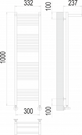 Аврора с/п П20 300х1000 Полотенцесушитель  TERMINUS Минусинск - фото 3