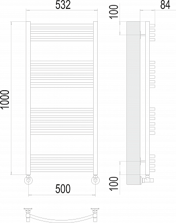 Классик П20 500х1000 Полотенцесушитель  TERMINUS Минусинск - фото 3