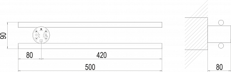 Полка Электро П2 КРУГ 500х90 NEW Минусинск - фото 3